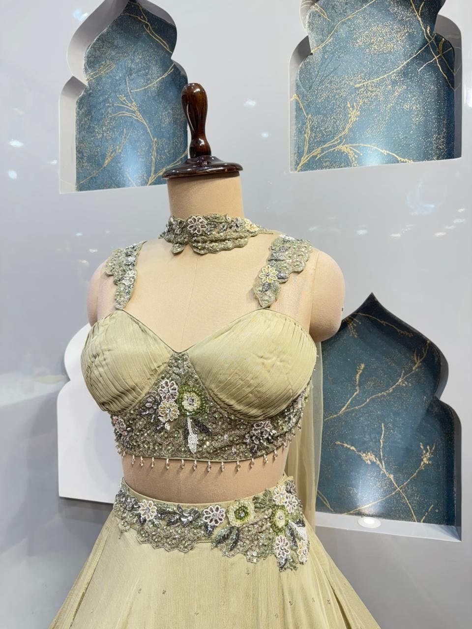 "GOLDEN MIST DESIGNER LEHENGA" image 2