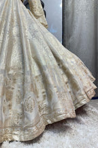"GOLDEN HEIRLOOM JACKET LEHENGA" image 4