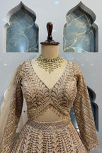 "IVORY GOLD OPULENCE LEHENGA" image 1