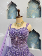 "LAVENDER ROYALE COUTURE LEHENGA" image 2