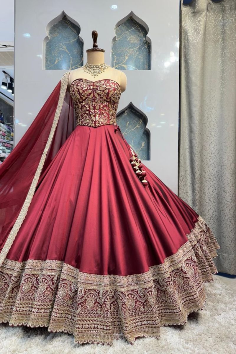 "RUBY ROYALE LEHENGA" image 4