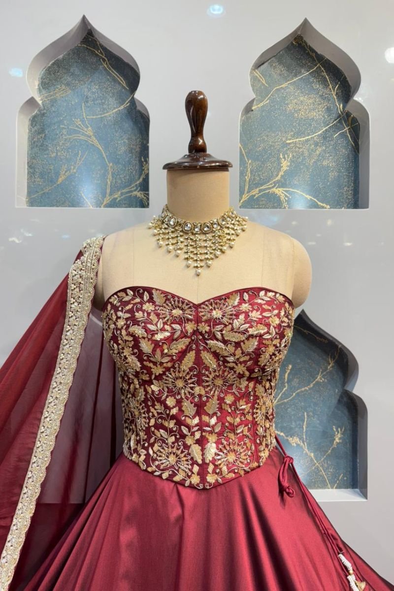 "RUBY ROYALE LEHENGA" image 1