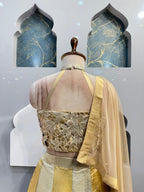 "GOLDEN MUSE HALTER INDO WESTERN" image 4