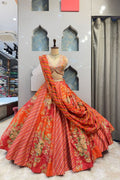 "MULTICOLOUR FESTIVE LEHENGA" image 0