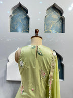 "MINT GREEN ROSE GARDEN SHARARA GARARA SUIT" image 5