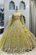 "EMERALD BLOOM LEHENGA" image 0