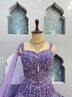 "LAVENDER ROYALE COUTURE LEHENGA" image 1