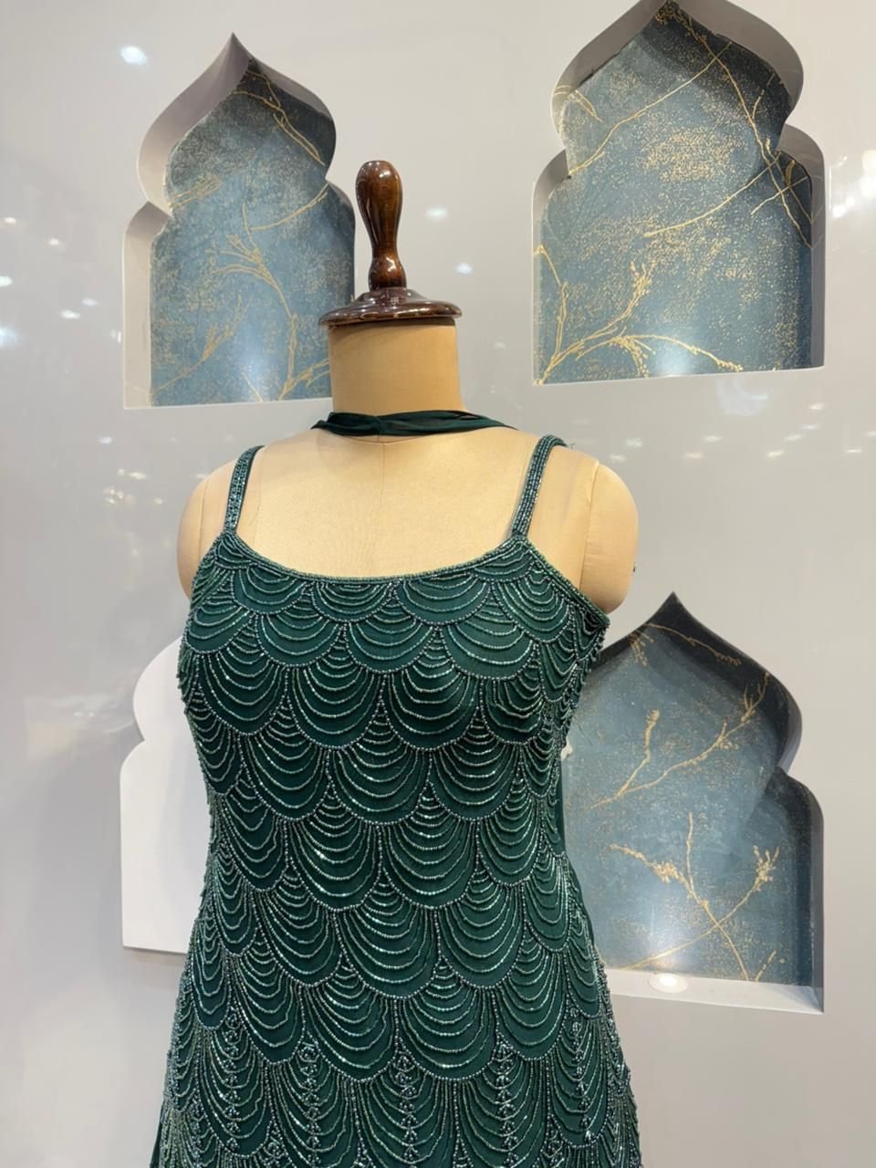 "REGAL FOREST GREEN SHARARA" image 2