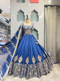 " ROYAL SAPPHIRE EMBROIDERED LEHENGA" image 0