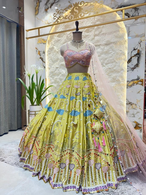 "CANDY BLOOM COUTURE LEHENGA" image 0