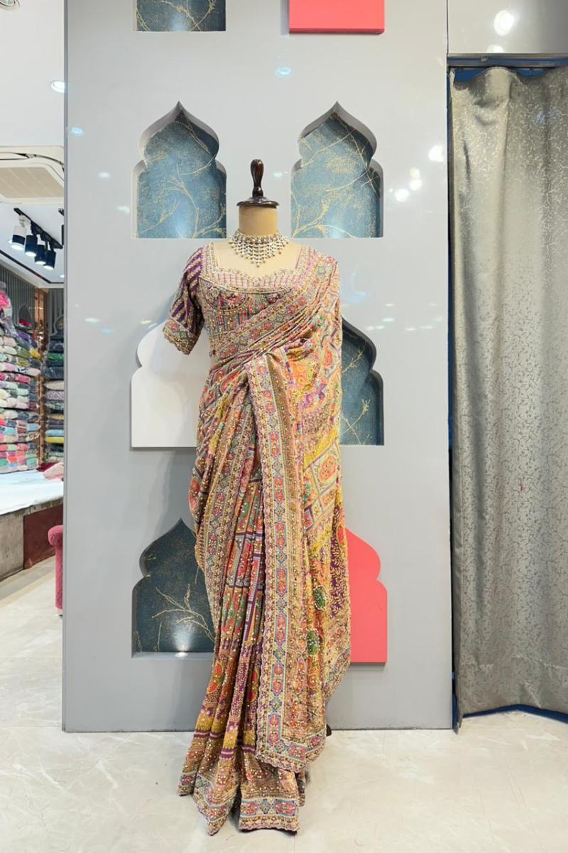 "OPULENT ETHNIC ELEGANCE SAREE" image 0