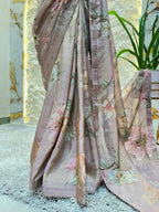 "BLUSH BLOSSOM TISSUE SAREE" image 3