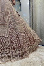 "BLUSH ROSE REGAL LEHENGA" image 4