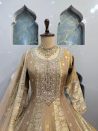 "GOLDEN GRACE EMBROIDERED ANARKALI" image 1
