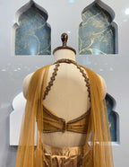 "GOLD COCKTAIL LEHENGA" image 5