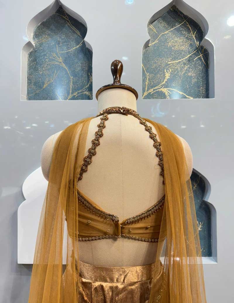 "GOLD COCKTAIL LEHENGA" image 5
