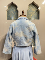 " SKY BLUE CONTEMPORARY INDO-WESTERN" image 5