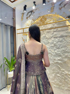 "VINTAGE ROYALE DESIGNER LEHENGA" image 5