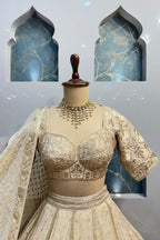 "IVORY REGAL RADIANCE LEHENGA" image 1