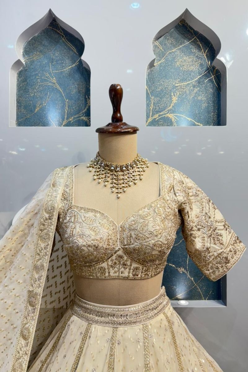 "IVORY REGAL RADIANCE LEHENGA" image 1