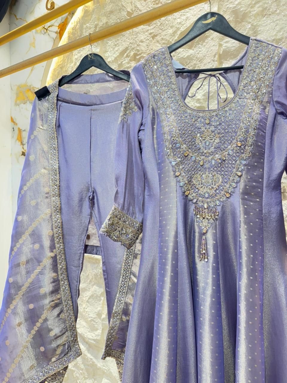 "LAVENDER LUXE ANARKALI" image 3