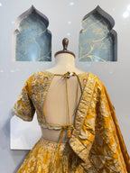 "SUNSET GOLD HERITAGE LEHENGA" image 5
