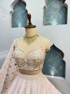 "BLUSH ROYALE EMBROIDERED LEHENGA" image 2