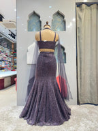 "MIDNIGHT PLUM SEQUIN MERMAID" image 4