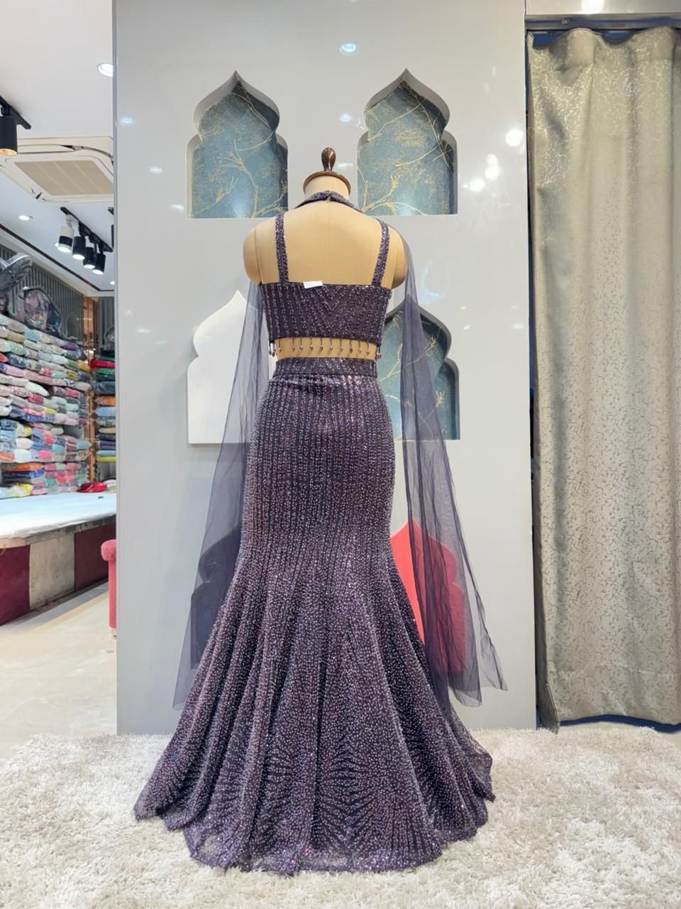 "MIDNIGHT PLUM SEQUIN MERMAID" image 4