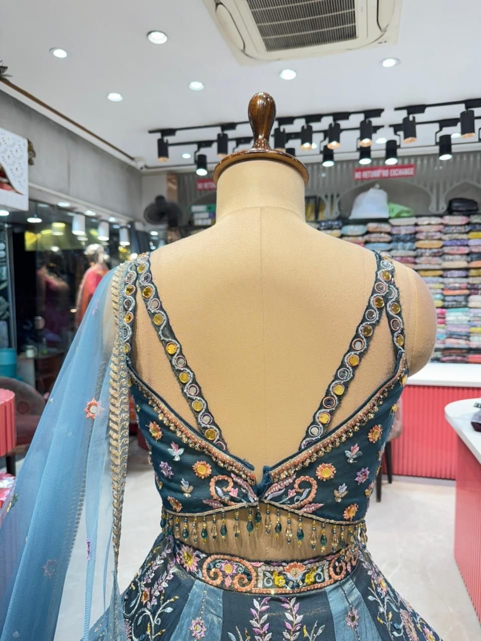"AZURE NOOR LEHENGA" image 4