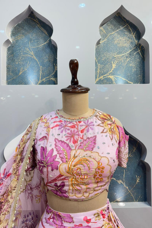"ROSE BLOOM LEHENGA" image 1