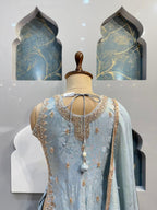 "POWDER BLUE ELEGANCE SHARARA" image 5