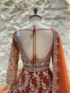 "ROYAL RUST HERITAGE LEHENGA" image 6