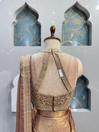 "ROSE GOLD LUXE DRAPE SAREE" image 5