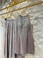 "MOON STONE GLOW EMBELLISHED SHARARA" image 1