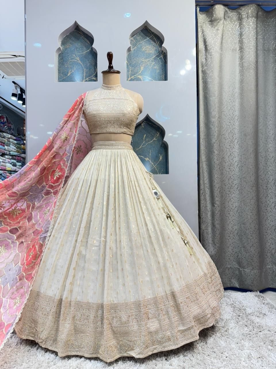 "PEARL ROSE COUTURE LEHENGA" image 4