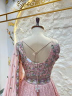 "BLUSH MIRAGE DESIGNER LEHENGA" image 4