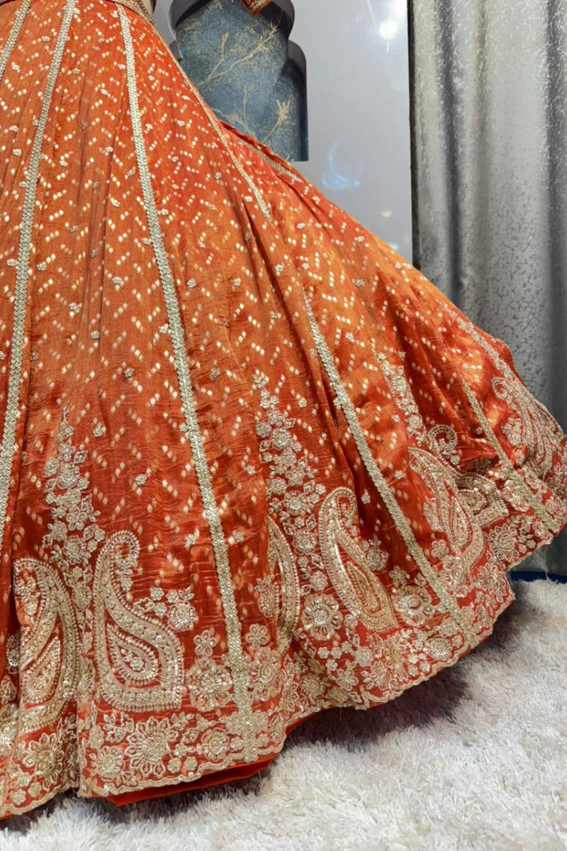 "PEACH ROYALE LEHENGA" image 3