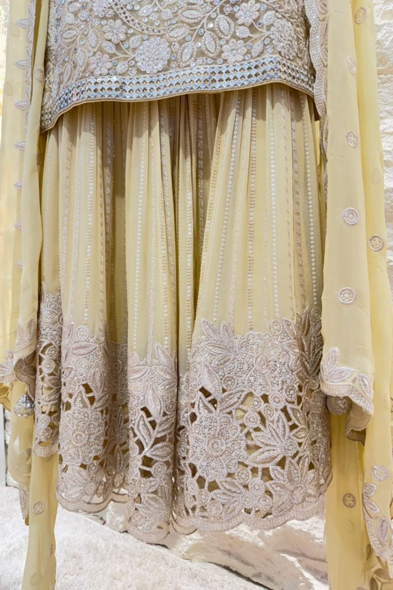 "GOLDEN GLOW HEAVILY SHARARA SUIT" image 3