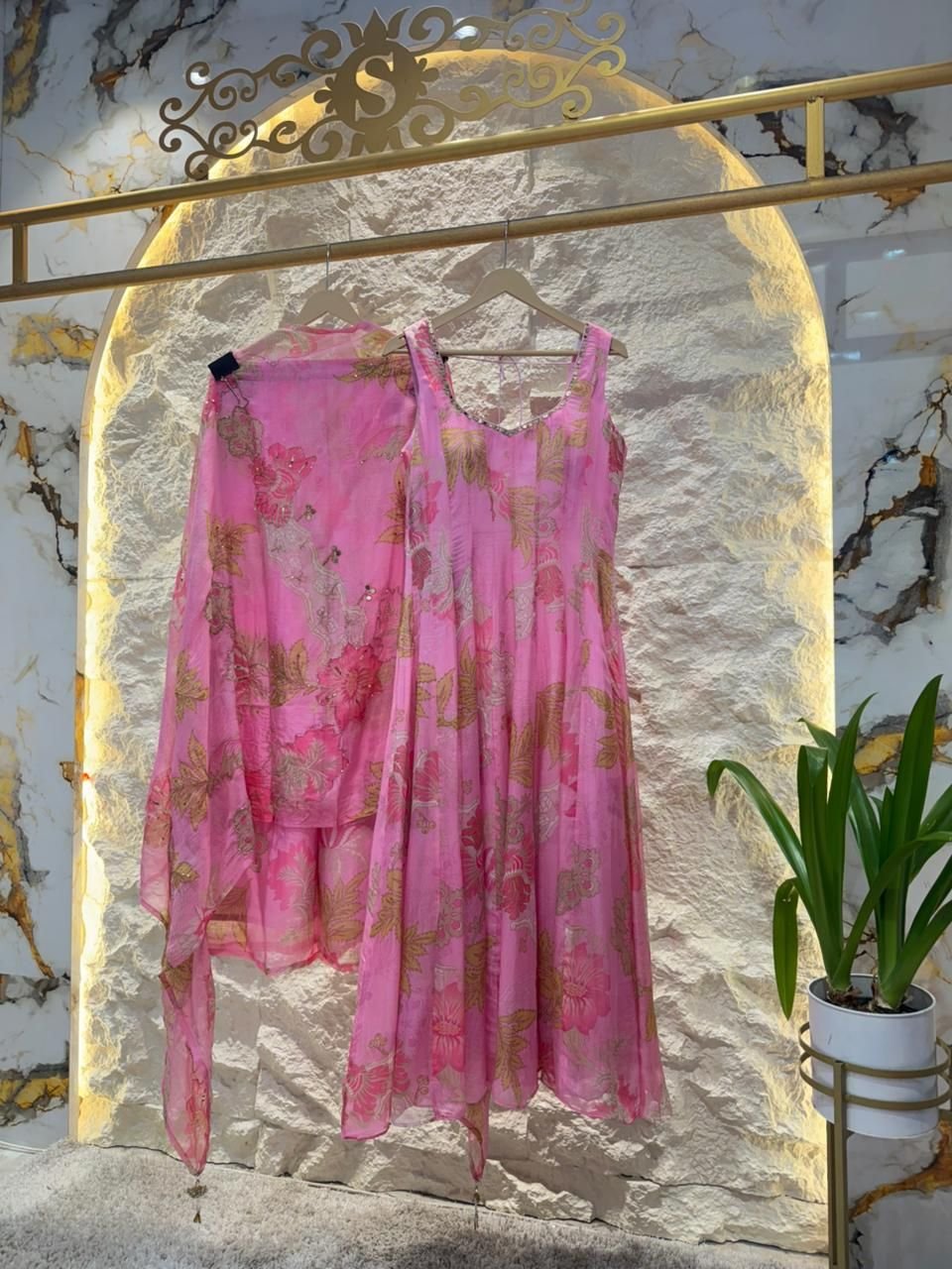 "BLUSH BLOOM FLORAL ANARKALI" image 3