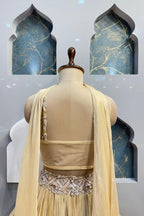 "CHAMPAGNE GOLD COUTURE LEHENGA" image 5