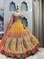 "RANG MAHAL MULTICOLOR LEHENGA" image 0