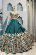"EMERALD HEIRLOOM LEHENGA" image 4