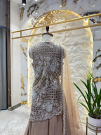 "MOCHA MIST EMBROIDERED SHARARA" image 4