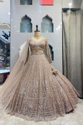 "VINTAGE GOLD MAJESTY LEHENGA" image 0