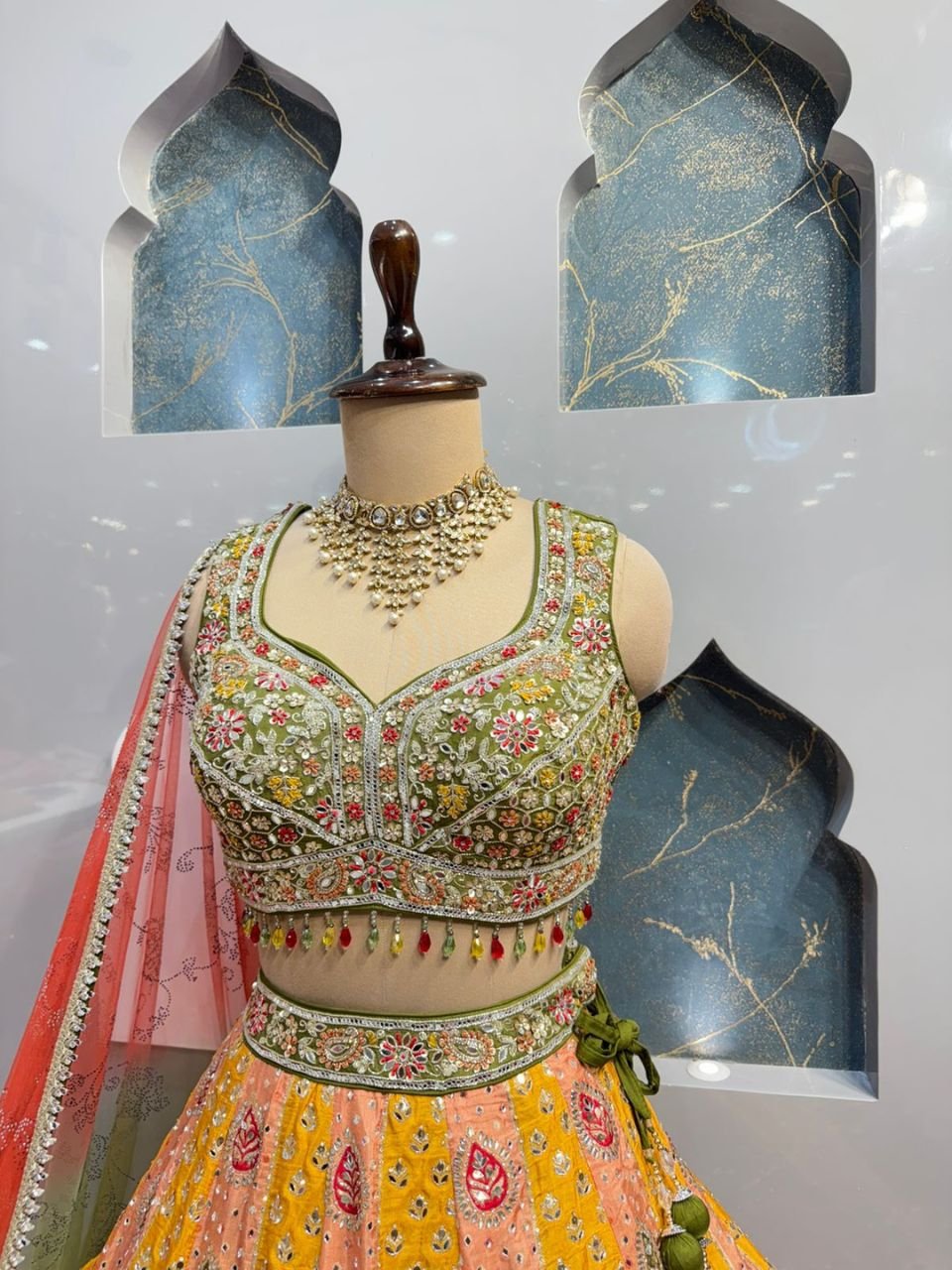 "RANG MAHAL MULTICOLOR LEHENGA" image 2