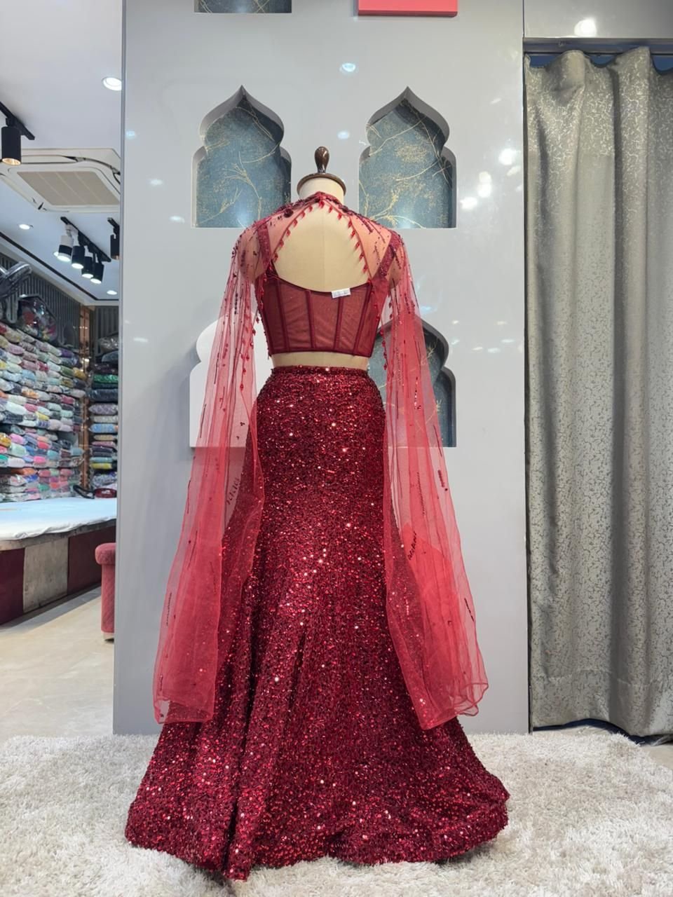 "CRIMSON ROYALE SEQUIN MERMAID image 5