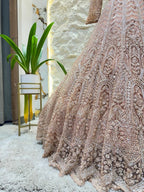 "BLUSH ROYALE HEAVILY EMBROIDERED LEHENGA" image 4
