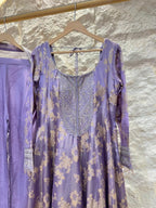 "LAVENDER NOOR EMBROIDERED ANARKALI" image 1