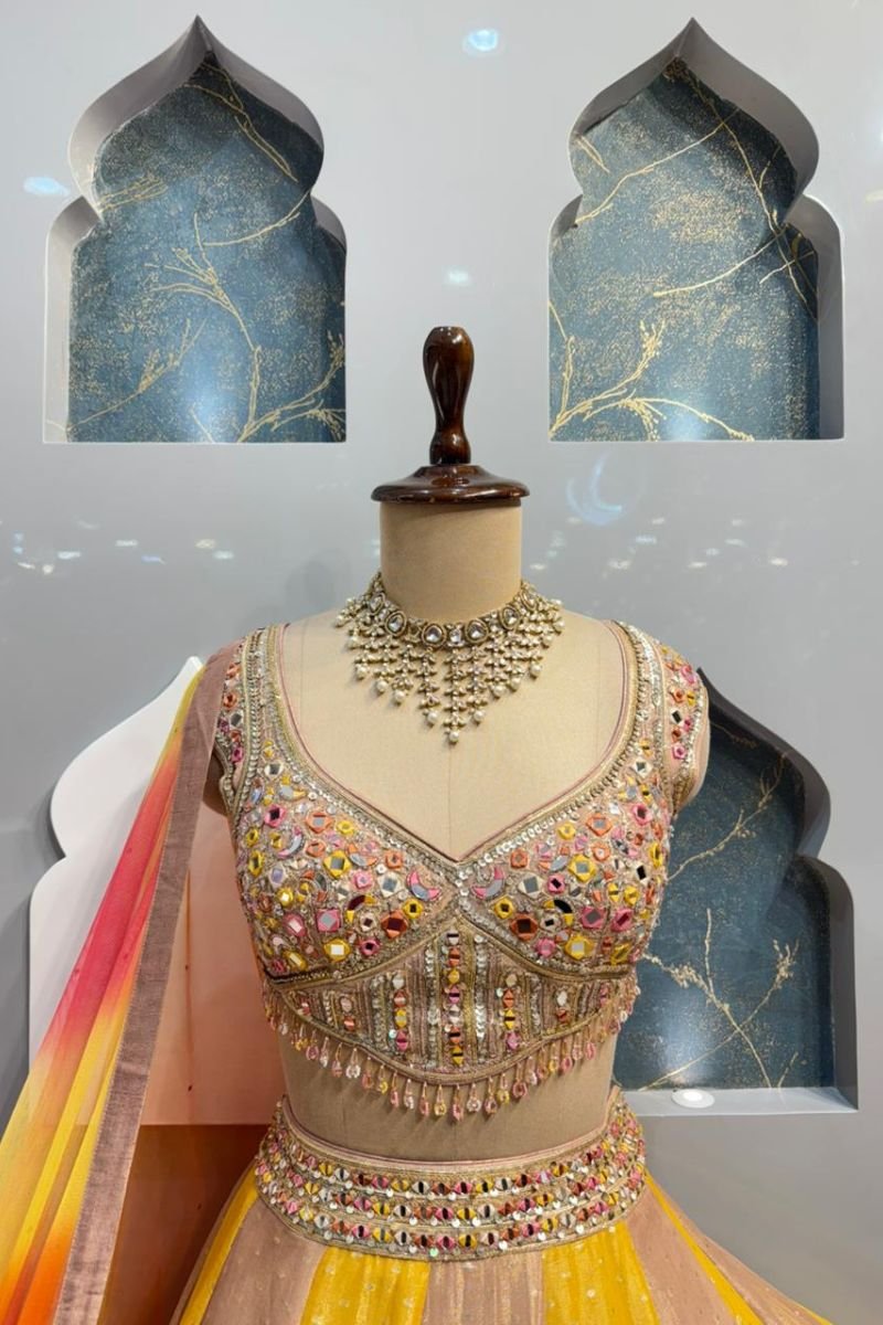 "HALDI GLOW GARDEN LEHENGA" image 1